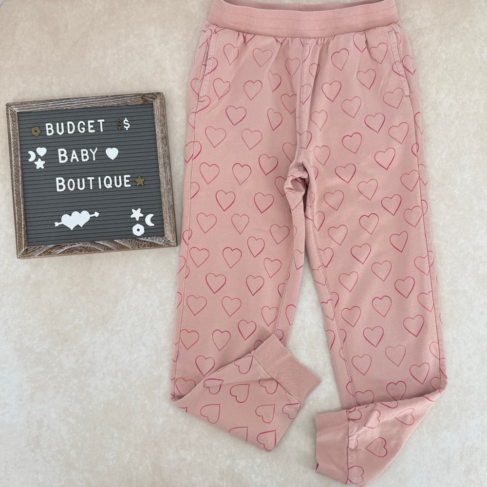 Tea Collection Pink Heart Joggers